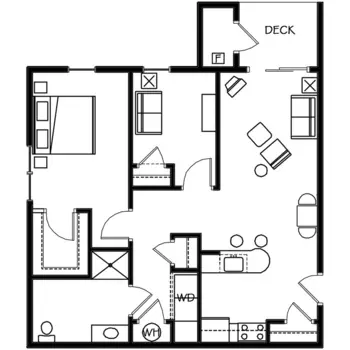 Floorplan of Aspen Ridge, Assisted Living, Gaylord, MI 12