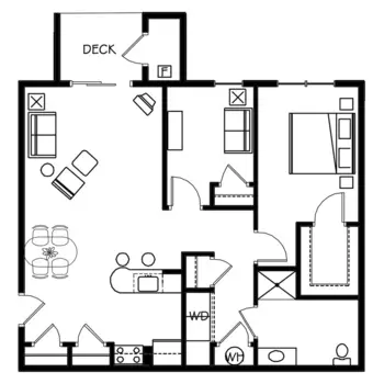 Floorplan of Aspen Ridge, Assisted Living, Gaylord, MI 13