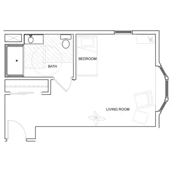 Floorplan of Aspen Ridge, Assisted Living, Gaylord, MI 18