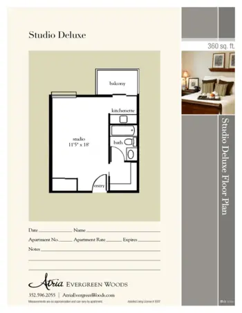 Floorplan of Atria Evergreen Woods, Assisted Living, Spring Hill, FL 2