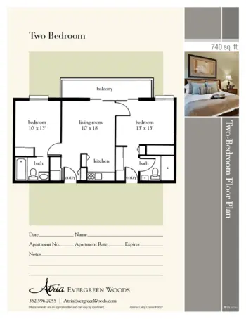 Floorplan of Atria Evergreen Woods, Assisted Living, Spring Hill, FL 5