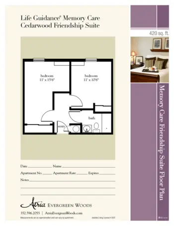 Floorplan of Atria Evergreen Woods, Assisted Living, Spring Hill, FL 8