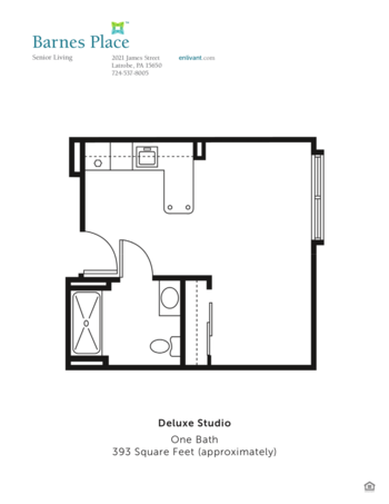 Floorplan of Barnes Place, Assisted Living, Latrobe, PA 2