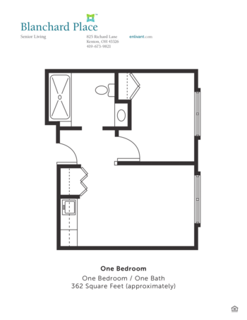 Floorplan of Blanchard Place, Assisted Living, Kenton, OH 3