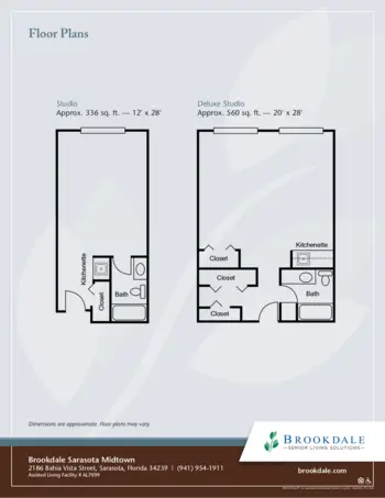 Floorplan of Brookdale Sarasota Midtown, Assisted Living, Sarasota, FL 1