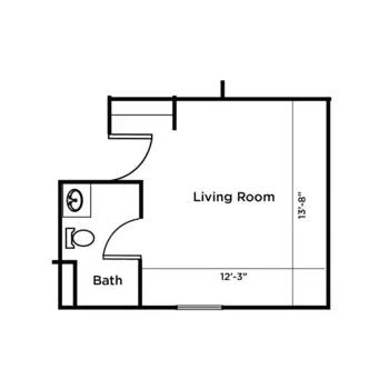 Floorplan of Carriage Court of Marysville, Assisted Living, Marysville, OH 1