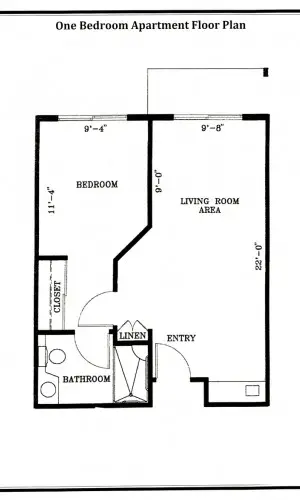 Floorplan of Hallmark Palm Springs, Assisted Living, Palm Springs, CA 1