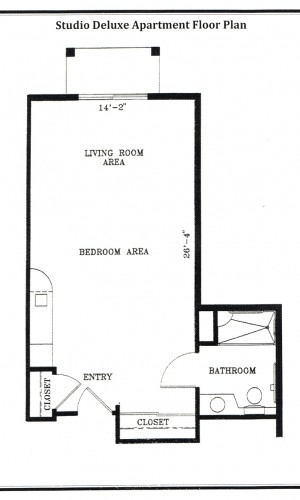 Floorplan of Hallmark Palm Springs, Assisted Living, Palm Springs, CA 4