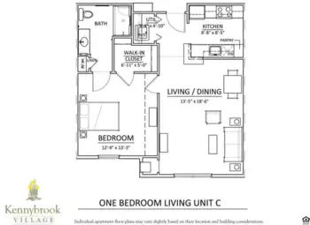 Floorplan of Kennybrook Village, Assisted Living, Grimes, IA 2