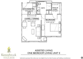 Floorplan of Kennybrook Village, Assisted Living, Grimes, IA 5