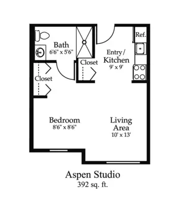 Floorplan of Oak Meadows, Assisted Living, Memory Care, Oakdale, MN 1