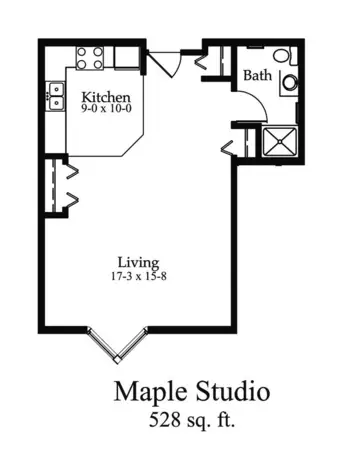 Floorplan of Oak Meadows, Assisted Living, Memory Care, Oakdale, MN 5