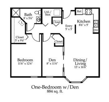 Floorplan of Oak Meadows, Assisted Living, Memory Care, Oakdale, MN 10