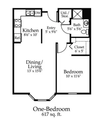 Floorplan of Oak Meadows, Assisted Living, Memory Care, Oakdale, MN 12