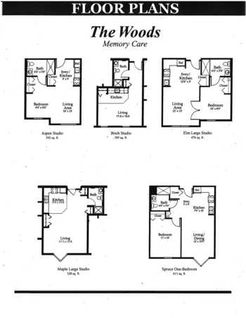 Floorplan of Oak Meadows, Assisted Living, Memory Care, Oakdale, MN 17