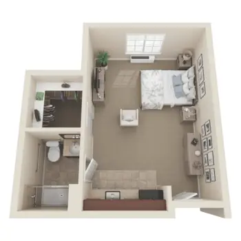 Floorplan of Overlake Terrace, Assisted Living, Redmond, WA 3
