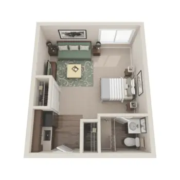 Floorplan of Overlake Terrace, Assisted Living, Redmond, WA 5