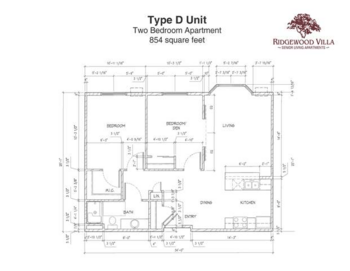 Floorplan of Ridgewood Villa, Assisted Living, Glenwood, MN 4