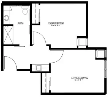 Floorplan of Walnut Ridge, Assisted Living, Memory Care, Clive, IA 2