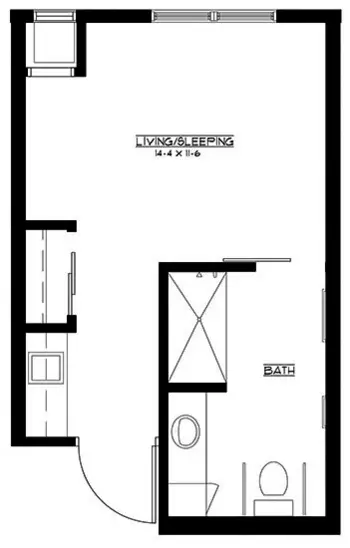 Floorplan of Walnut Ridge, Assisted Living, Memory Care, Clive, IA 3