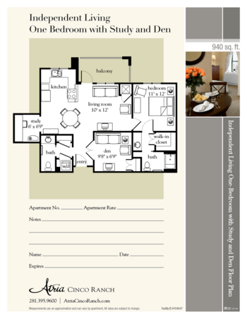Floorplan of Atria Cinco Ranch, Assisted Living, Katy, TX 4