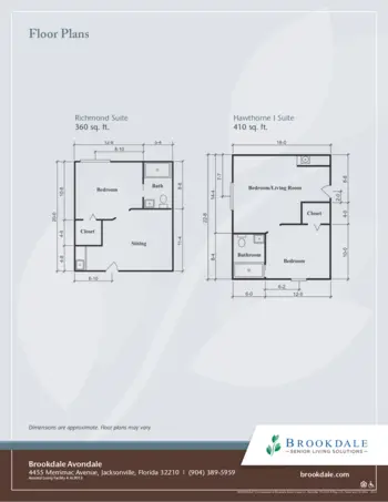 Floorplan of Brookdale Avondale, Assisted Living, Jacksonville, FL 2