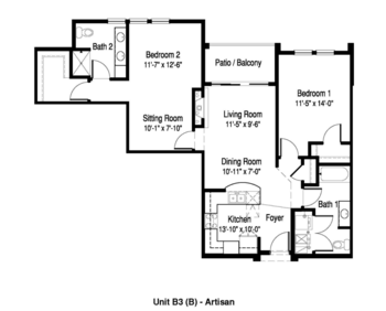 Floorplan of Forest Ridge, Assisted Living, Hales Corners, WI 2