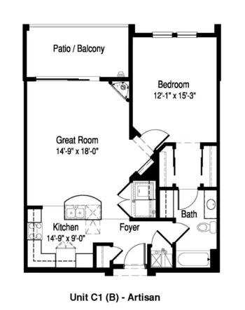 Floorplan of Forest Ridge, Assisted Living, Hales Corners, WI 3