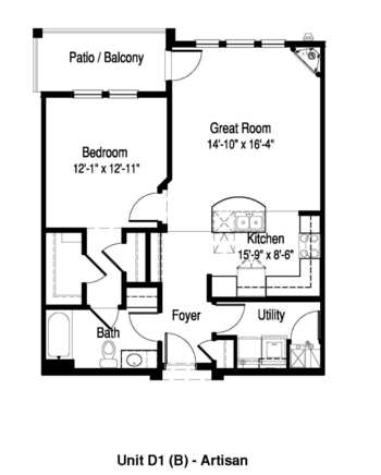 Floorplan of Forest Ridge, Assisted Living, Hales Corners, WI 4