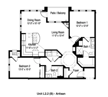Floorplan of Forest Ridge, Assisted Living, Hales Corners, WI 10