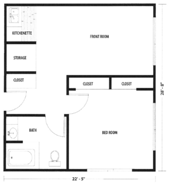 Floorplan of Sarah Daft Home, Assisted Living, Salt Lake City, UT 1