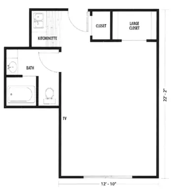 Floorplan of Sarah Daft Home, Assisted Living, Salt Lake City, UT 2
