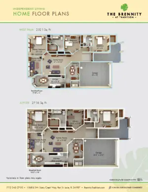 Floorplan of The Brennity at Tradition, Assisted Living, Port St Lucie, FL 5