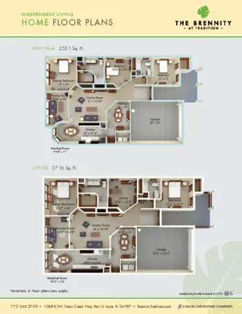 Floorplan of The Brennity at Tradition, Assisted Living, Port St Lucie, FL 6