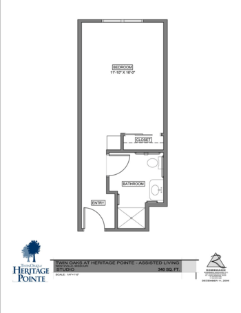 Floorplan of Twin Oaks at Heritage Pointe, Assisted Living, Memory Care, Wentzville, MO 1