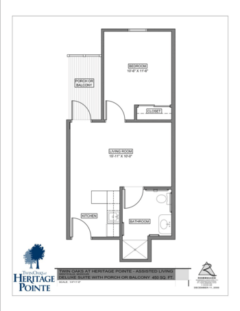 Floorplan of Twin Oaks at Heritage Pointe, Assisted Living, Memory Care, Wentzville, MO 4