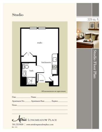 Floorplan of Atria Longmeadow Place, Assisted Living, Burlington, MA 1