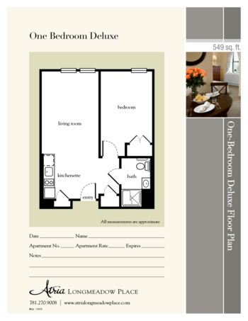 Floorplan of Atria Longmeadow Place, Assisted Living, Burlington, MA 4