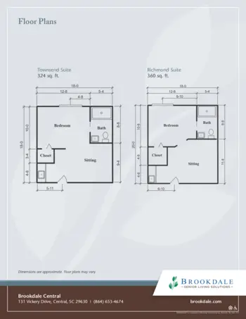 Floorplan of Brookdale Central, Assisted Living, Central, SC 2
