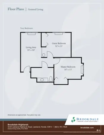 Floorplan of Brookdale Highlands, Assisted Living, Lakeland, FL 4