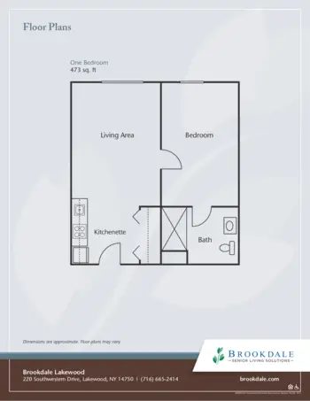 Floorplan of Brookdale Lakewood, Assisted Living, Lakewood, NY 2