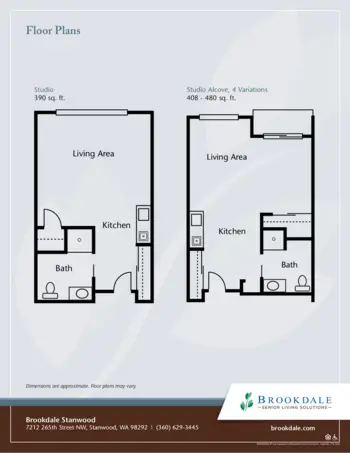 Floorplan of Brookdale Stanwood, Assisted Living, Stanwood, WA 1