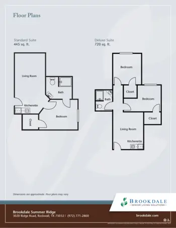 Floorplan of Brookdale Summer Ridge, Assisted Living, Rockwall, TX 4