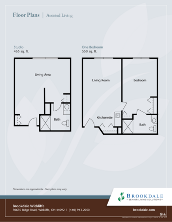 Floorplan of Brookdale Wickliffe, Assisted Living, Wickliffe, OH 1