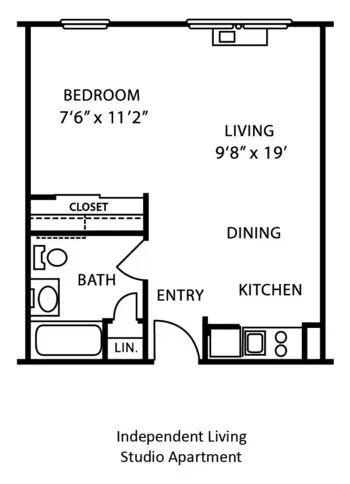 Floorplan of Canton Regency, Assisted Living, Canton, OH 4