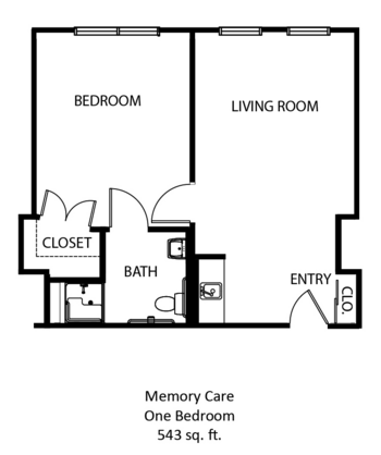 Floorplan of Canton Regency, Assisted Living, Canton, OH 6