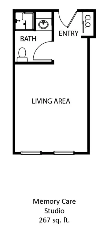 Floorplan of Canton Regency, Assisted Living, Canton, OH 7