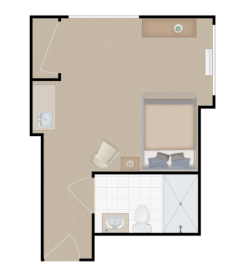 Floorplan of Discovery Commons at Wildewood, Assisted Living, California, MD 1