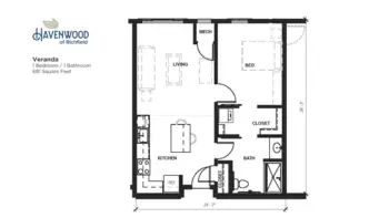 Floorplan of Havenwood of Richfield, Assisted Living, Memory Care, Richfield, MN 8