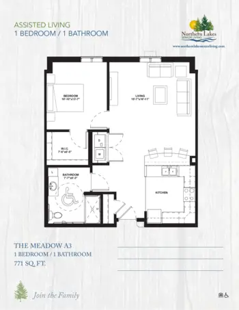 Floorplan of Northern Lakes Senior Living, Assisted Living, Memory Care, Baxter, MN 17